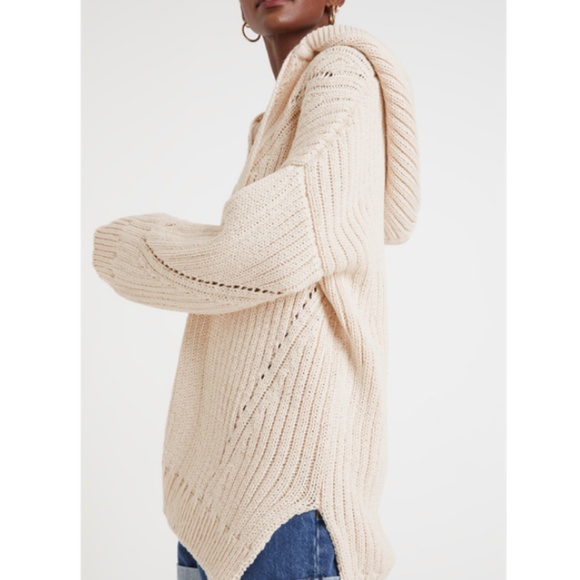 G. Label by GOOP Cream Alida Drop-Stitch Surf Sweater Size XL - Picture 6 of 7